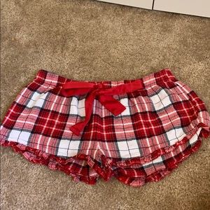 Plaid pj shorts